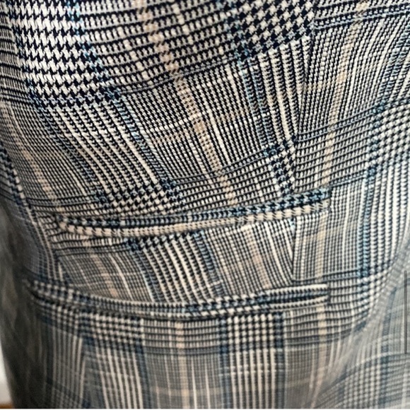 Veronica Beard Gia Dickey Glenn Plaid one button Jacket in blue multi size 2 - Picture 9 of 11